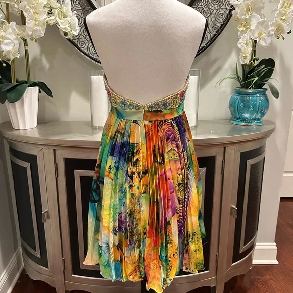 Sherri Hill Multi-Color Beaded Strapless Prom Dress - **reposhed - Picture 3 of 9